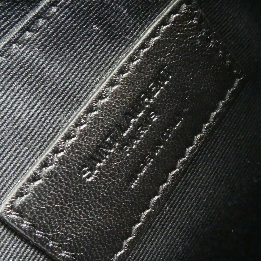 SAINT LAURENT Clutch Bag Grain Textured Leather Black - Picture 14 of 15